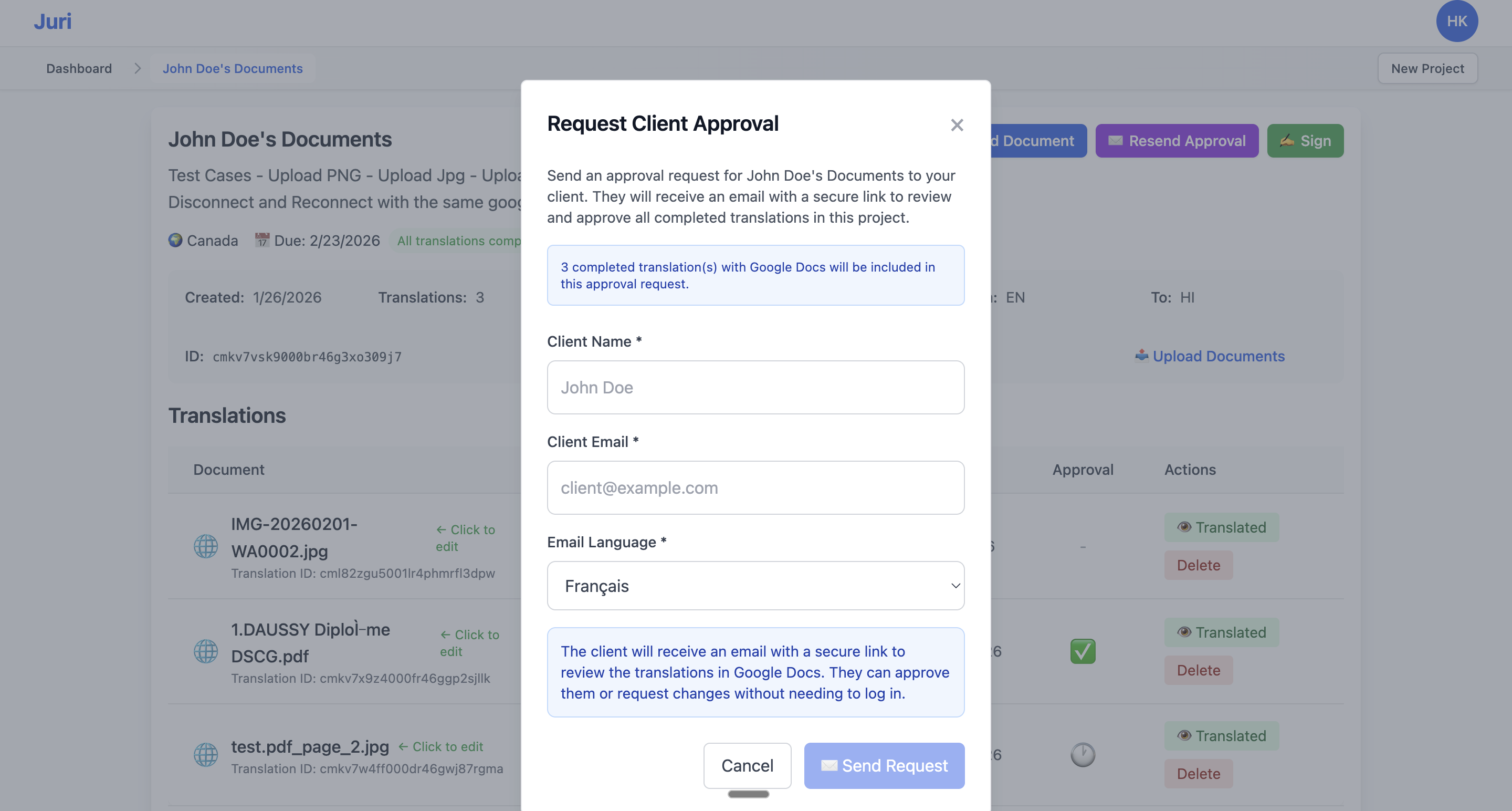Legal translation editor and document approval workflows 3