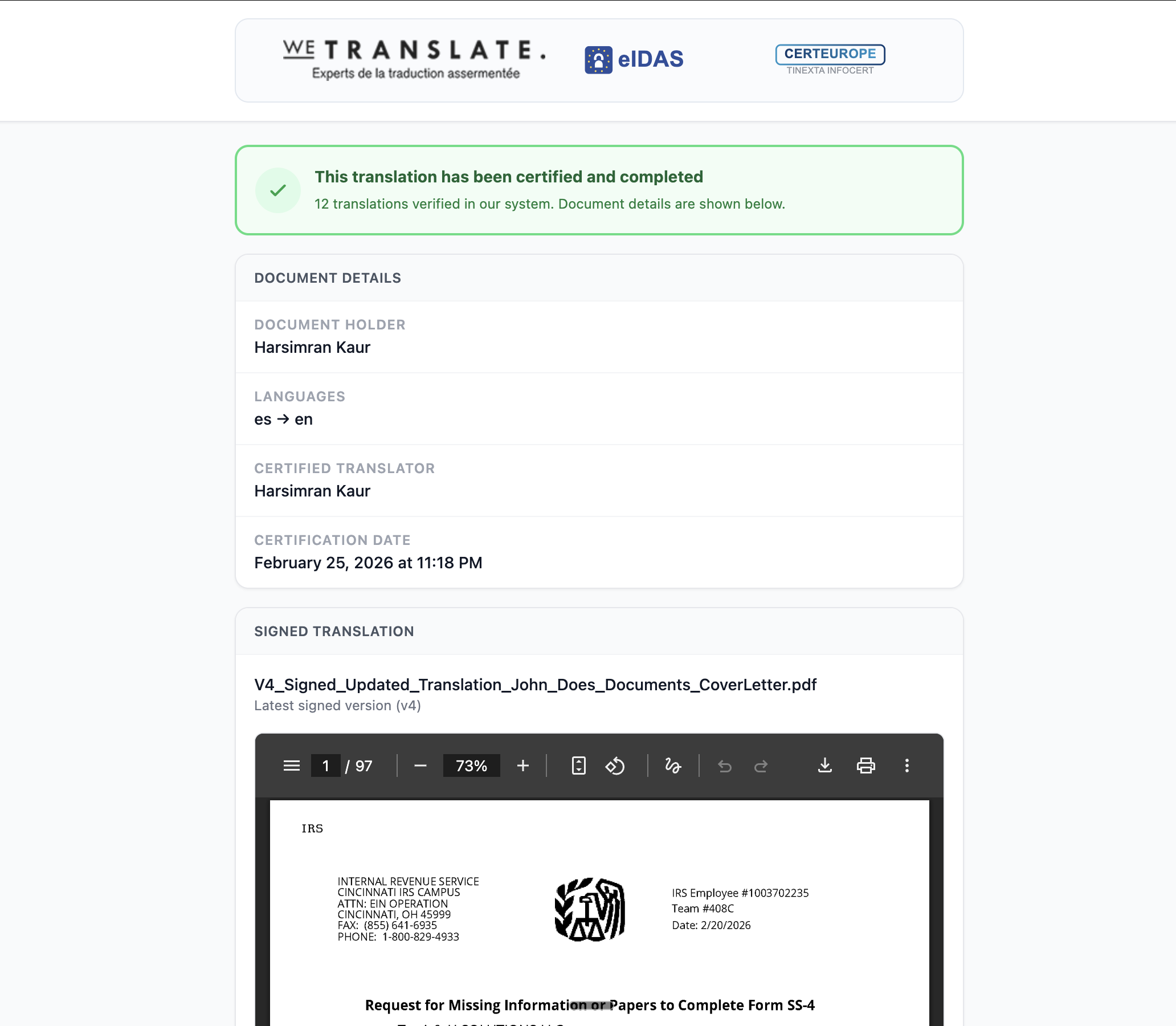 Legal translation editor and document approval workflows 5